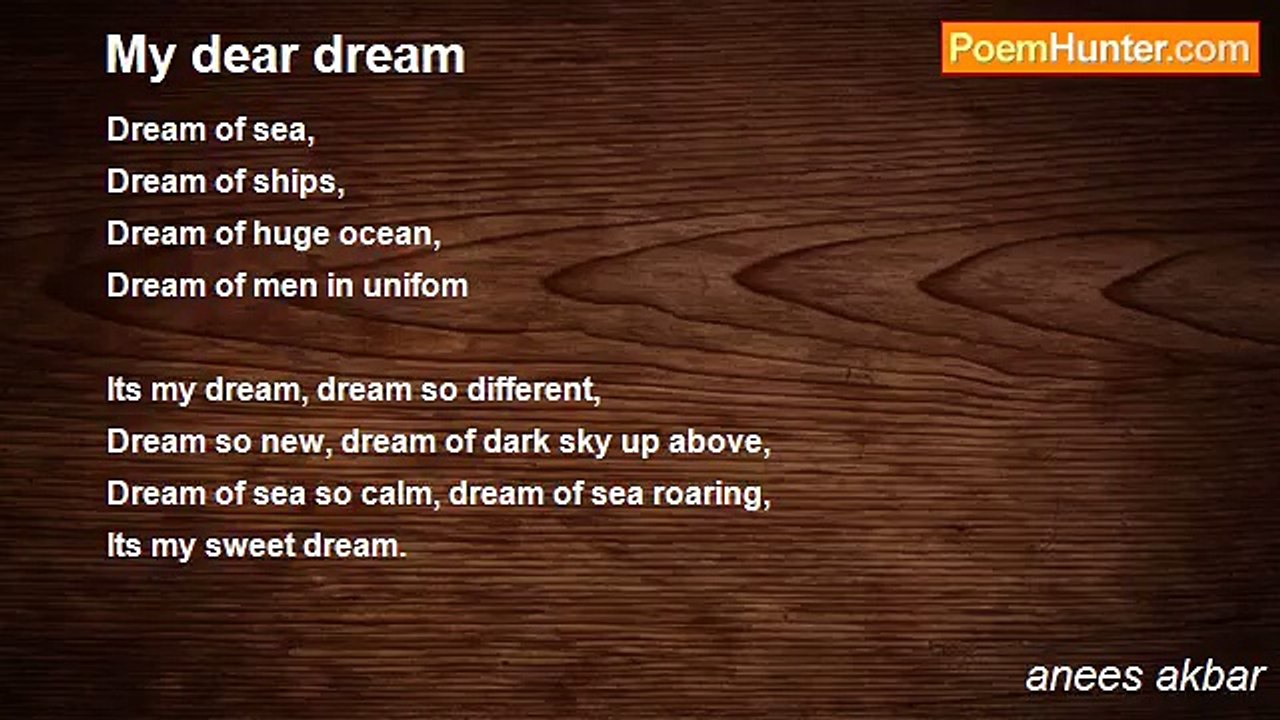 anees akbar - My dear dream