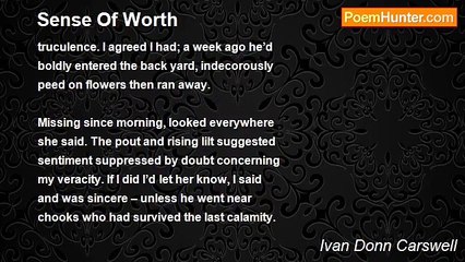 Ivan Donn Carswell - Sense Of Worth