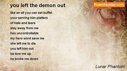 Lunar Phantom - you left the demon out