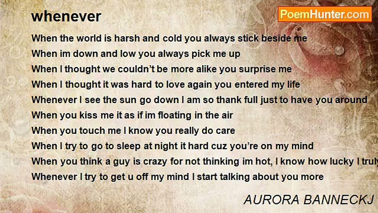 AURORA BANNECKJ - whenever