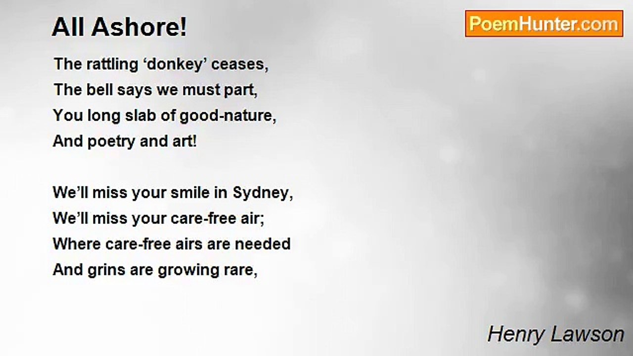 Henry Lawson - All Ashore!
