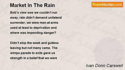 Ivan Donn Carswell - Market In The Rain