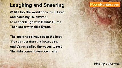 Henry Lawson - Laughing and Sneering