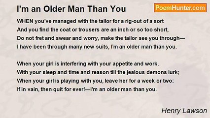 Henry Lawson - I’m an Older Man Than You