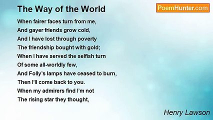 Henry Lawson - The Way of the World