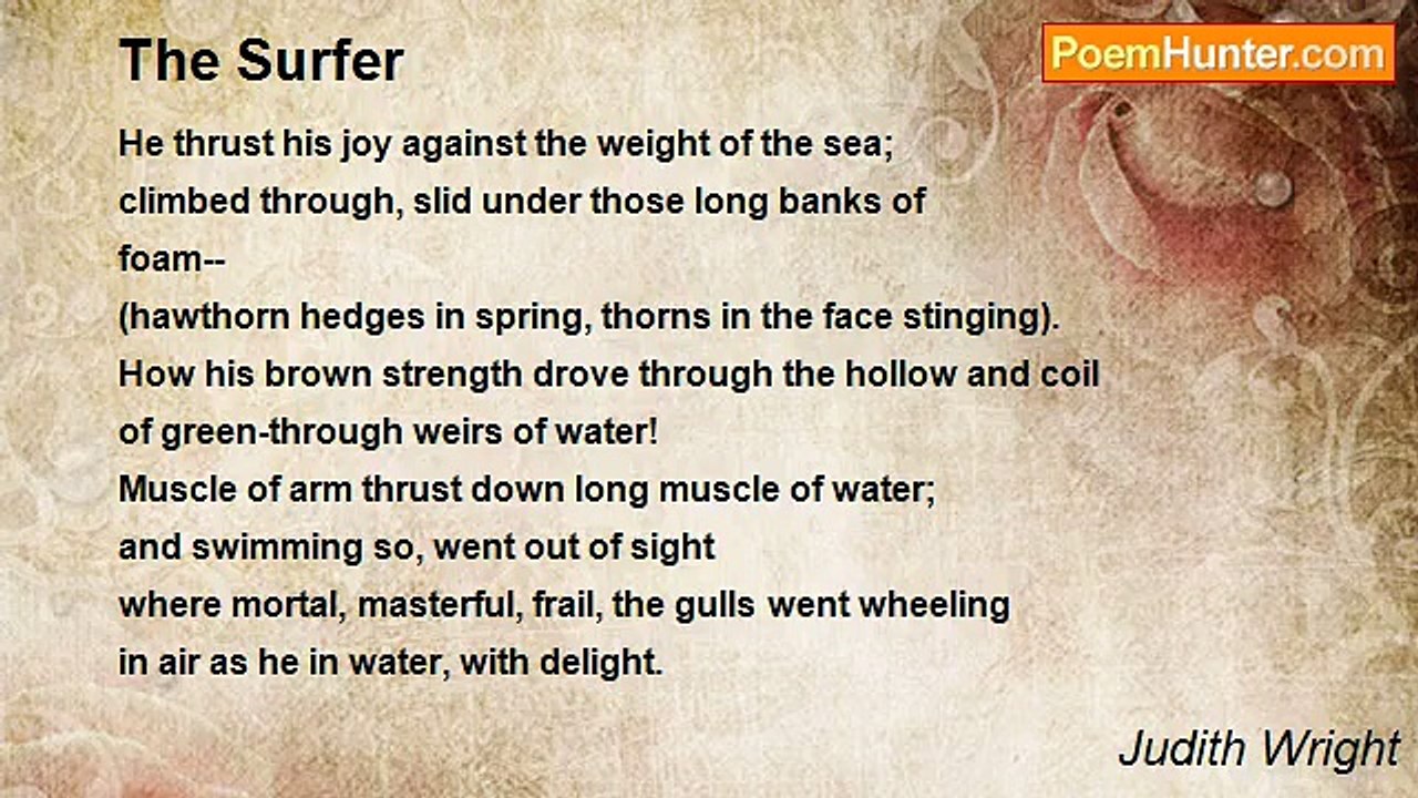 Judith Wright - The Surfer