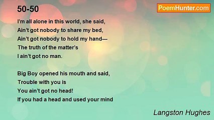 Langston Hughes - 50-50