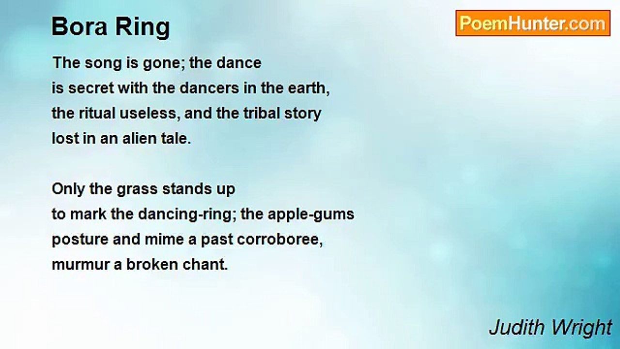 Judith Wright - Bora Ring