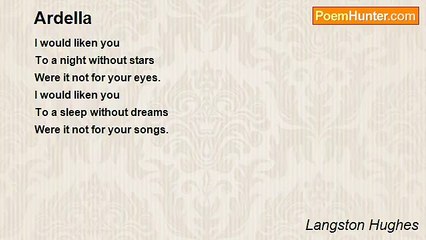 Langston Hughes - Ardella