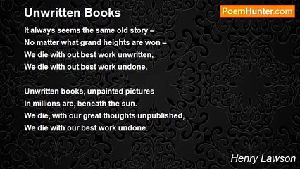 Henry Lawson - Unwritten Books