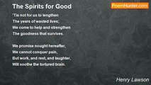 Henry Lawson - The Spirits for Good