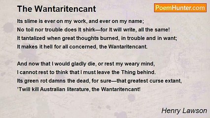 Henry Lawson - The Wantaritencant