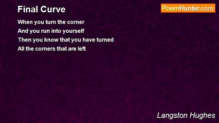 Langston Hughes - Final Curve