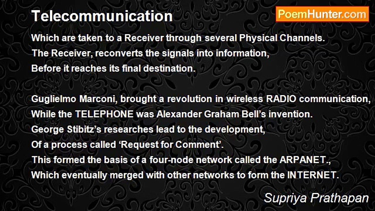 Supriya Prathapan - Telecommunication