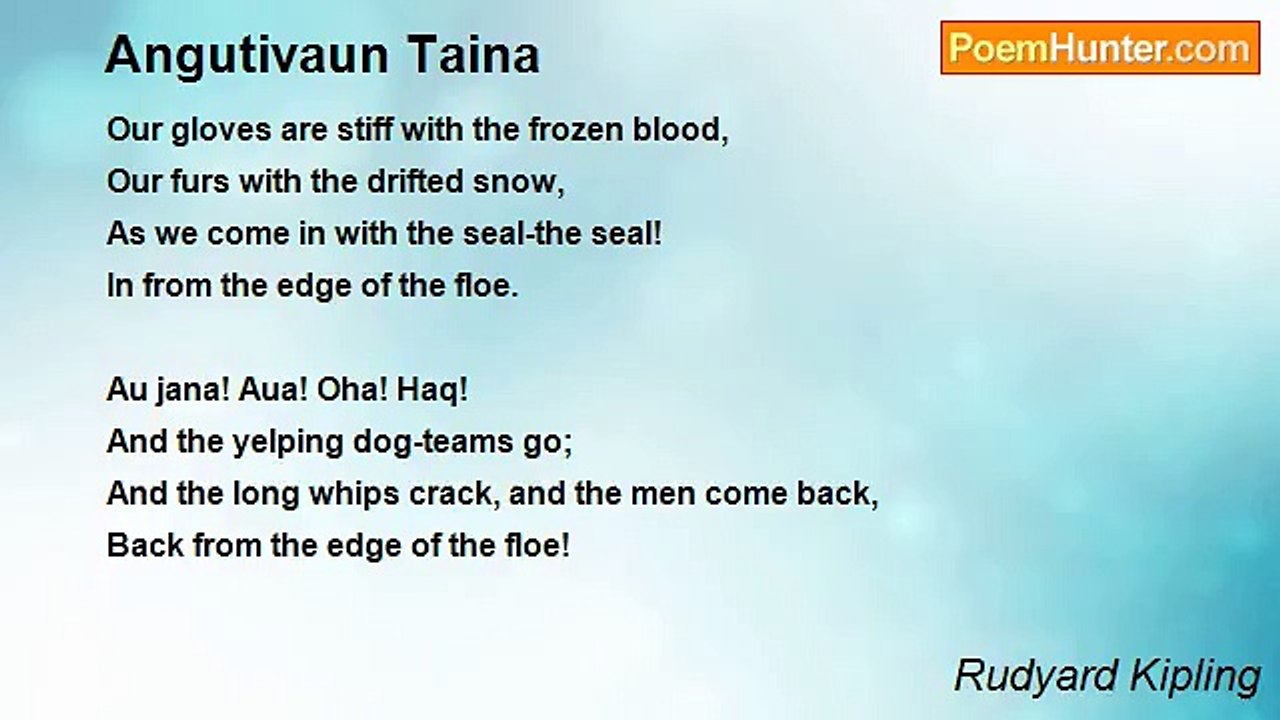 Rudyard Kipling - Angutivaun Taina