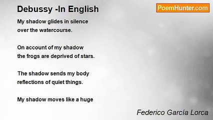Federico García Lorca - Debussy -In English