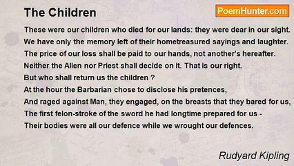 Rudyard Kipling - The Children