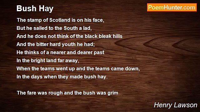 Henry Lawson - Bush Hay