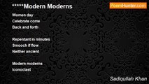 Sadiqullah Khan - Modern Moderns