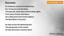 Henry Lawson - Success