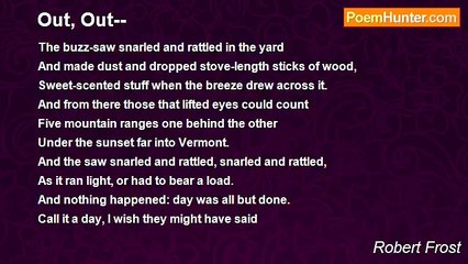 Robert Frost - Out, Out--