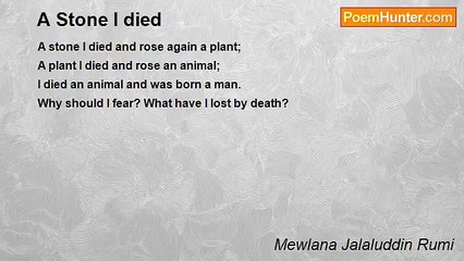 Download Video: Mewlana Jalaluddin Rumi - A Stone I died