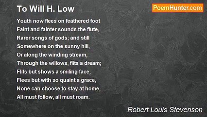 Robert Louis Stevenson - To Will H. Low