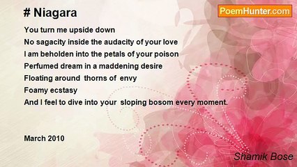 Shamik Bose - # Niagara