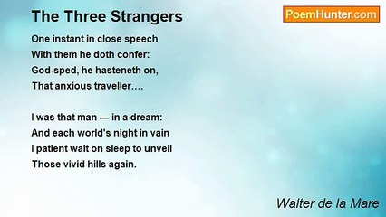 Walter de la Mare - The Three Strangers