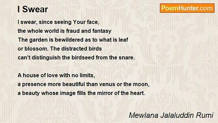 Mewlana Jalaluddin Rumi - I Swear