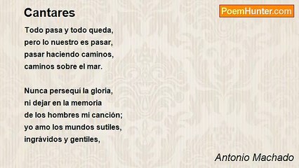 Antonio Machado - Cantares