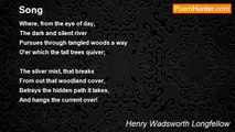 Henry Wadsworth Longfellow - Song