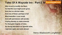 Henry Wadsworth Longfellow - Tales Of A Wayside Inn : Part 2. Interlude V.