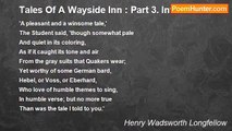 Henry Wadsworth Longfellow - Tales Of A Wayside Inn : Part 3. Interlude IV.