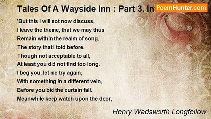 Henry Wadsworth Longfellow - Tales Of A Wayside Inn : Part 3. Interlude V.