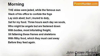 John Crowe Ransom - Morning
