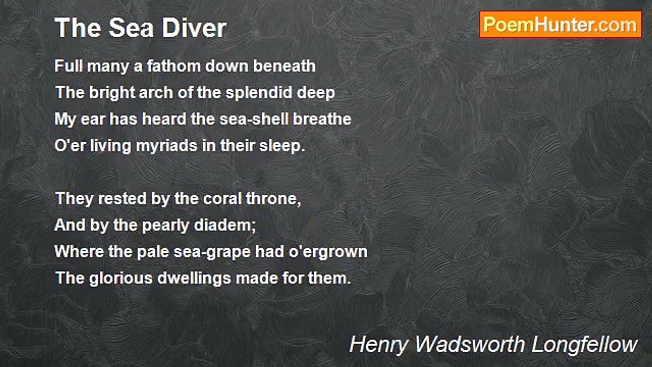 Henry Wadsworth Longfellow - The Sea Diver
