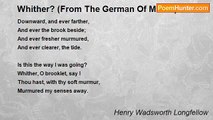 Henry Wadsworth Longfellow - Whither? (From The German Of Müller)