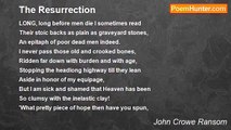 John Crowe Ransom - The Resurrection