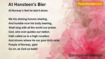 Bjørnstjerne Bjørnson - At Hansteen's Bier