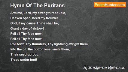Bjørnstjerne Bjørnson - Hymn Of The Puritans