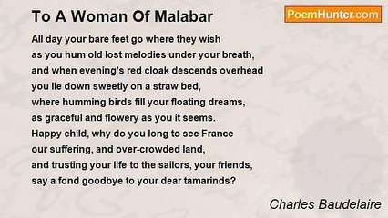 Charles Baudelaire - To A Woman Of Malabar