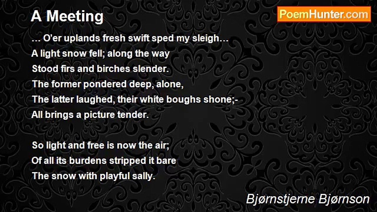 Bjørnstjerne Bjørnson - A Meeting