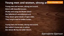 Bjørnstjerne Bjørnson - Young men and women, strong and sound