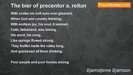 Bjørnstjerne Bjørnson - The bier of precentor a. reitan