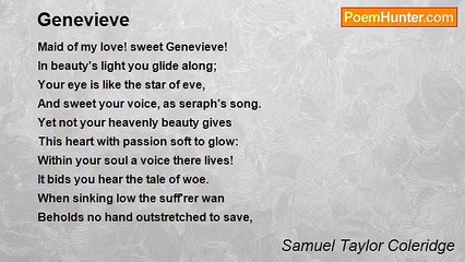 Samuel Taylor Coleridge - Genevieve
