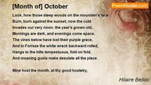 Hilaire Belloc - [Month of] October