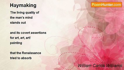 William Carlos Williams - Haymaking