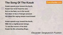 Alexander Sergeyevich Pushkin - The Song Of The Kasak