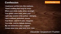 Alexander Sergeyevich Pushkin - Confession